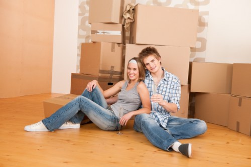 Local removals team working on a residential move in Islington