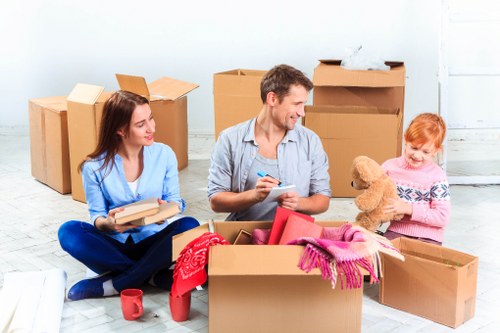 Professional packing support for a home move in Islington