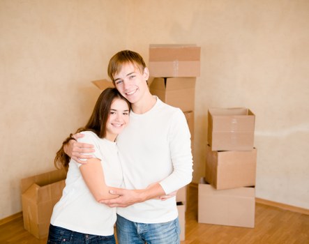 Furniture and boxes being loaded for transport in Islington