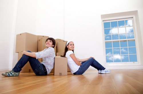 Careful loading and transport during a home move in Islington