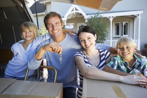 Careful handling of household items during an Islington relocation