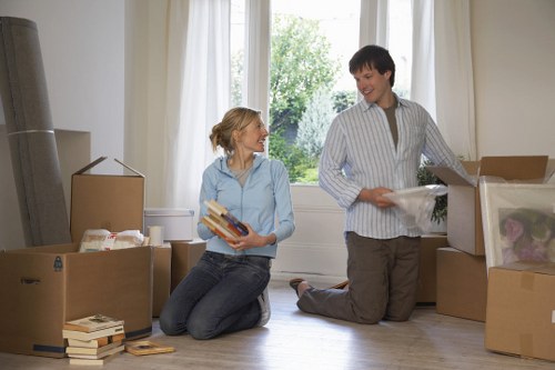 Commercial office relocation service in Islington with furniture transport