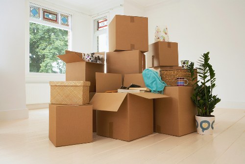 Packing and preparing boxes for house removals in Islington