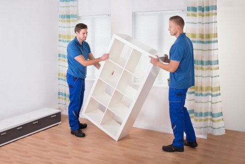 Protective wrapping of fragile belongings during an Islington house move