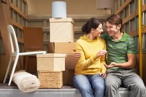 Careful loading of furniture for a local Islington relocation