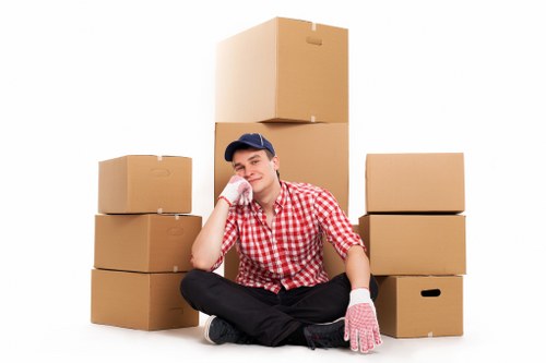 Packing and furniture handling for an Islington house move